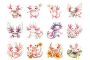 Baby Axolotl, an Illustration by Design Market (Thumbnail 2 of 3)