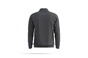 Black Quarter Zip Sweater 3D Model