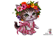 Vegetables Gardener Cat PNG Bundle, a Graphic by Clipart Bloom (Thumbnail 2 of 13)