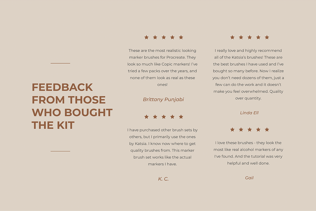 Marker Studio | Procreate Brushes, a Brush Add-On by Katsia Liat (Jazwinska) (Photo 5 of 10)