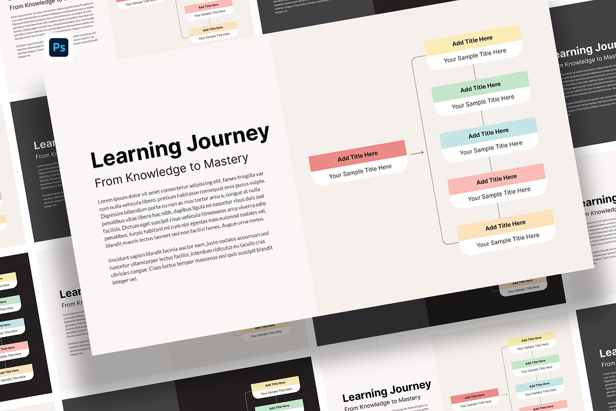 Flow Diagram Photoshop Template preview 5