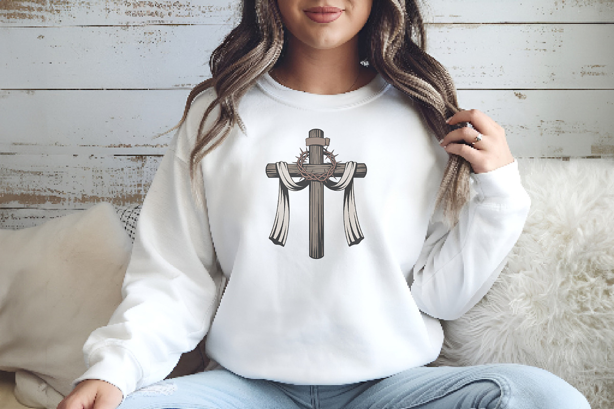 Christian Cross watercolor, an Illustration by Watercolor design (Photo 5 of 6)
