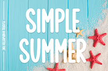 Simple Summer | Script Font