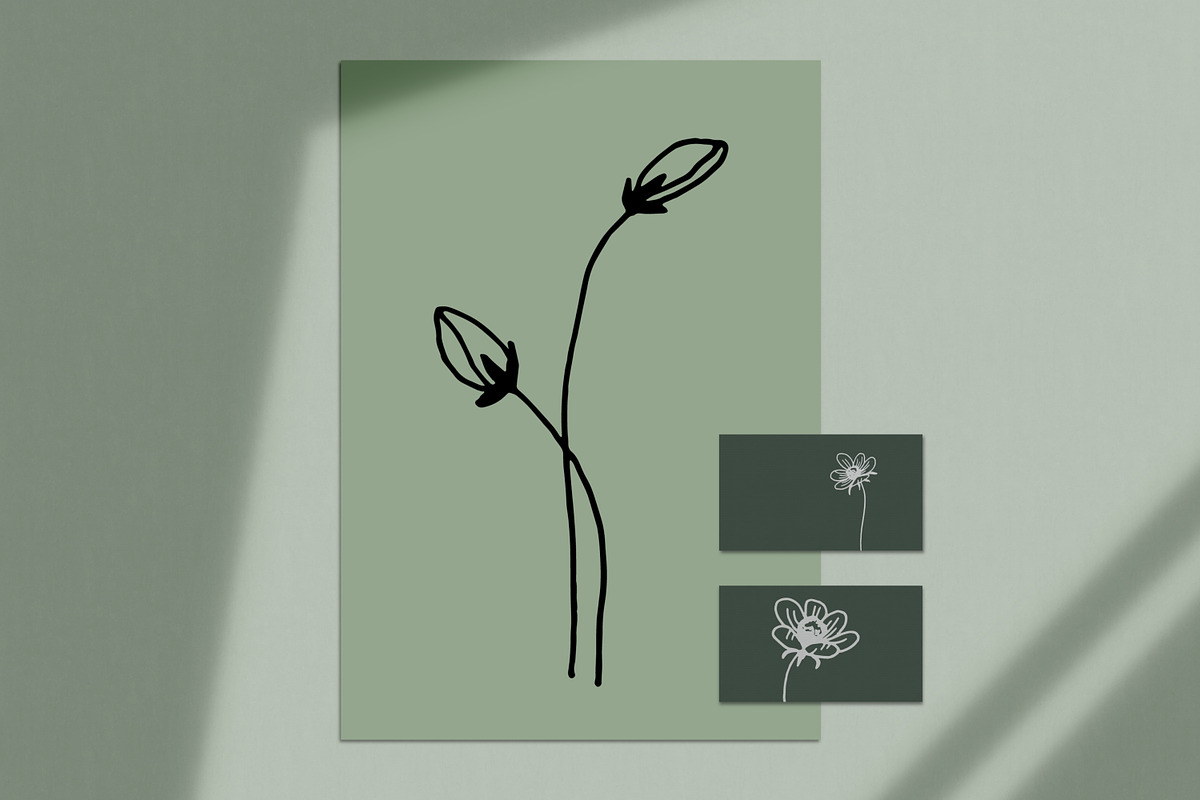 Hand drawn doodle wildflowers, a Decorative Illustration by Graphic Soul (Photo 2 of 5)
