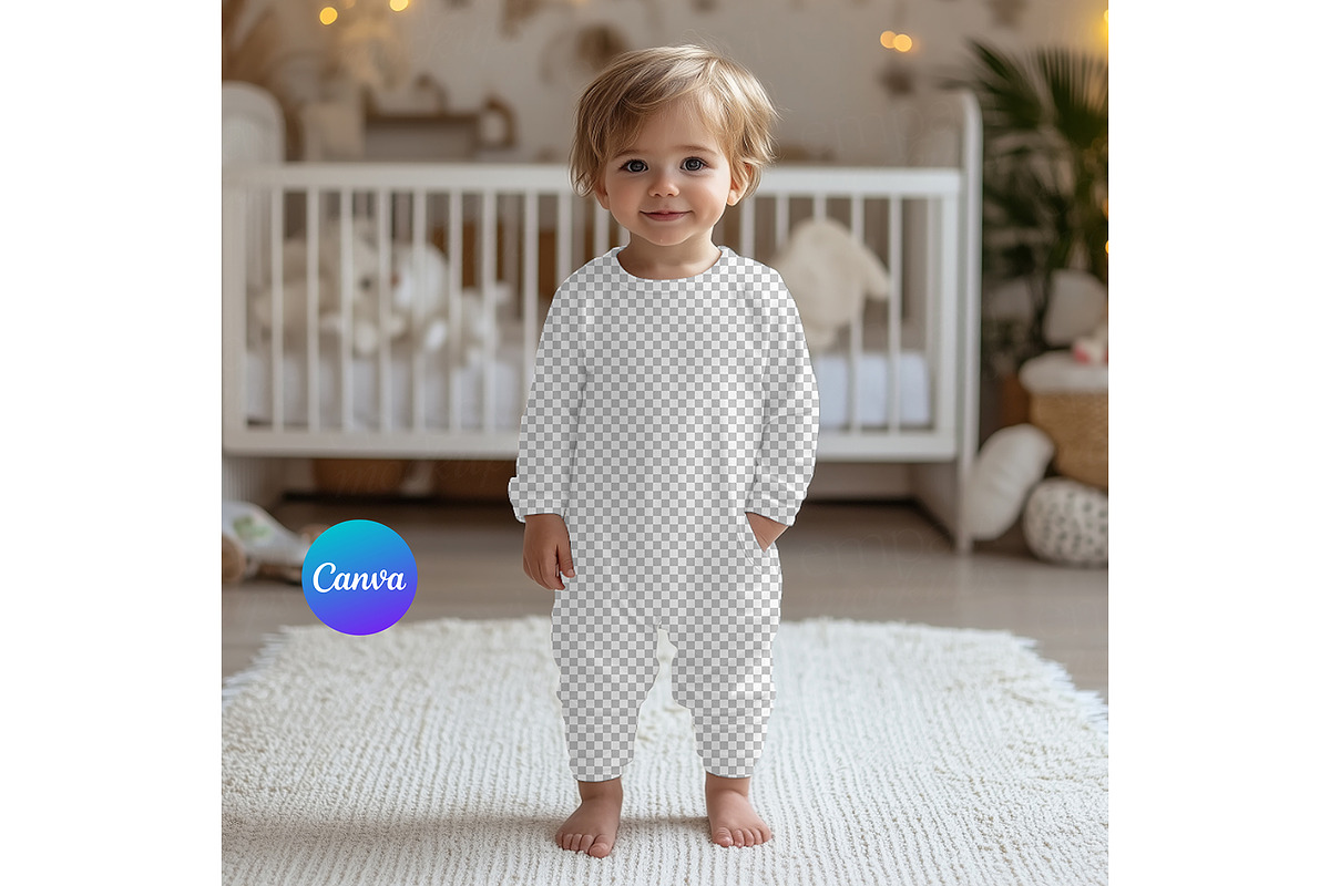 Toddler Pajama Mockup, a Product Mockup by EmpaviMockups (Photo 2 of 8)