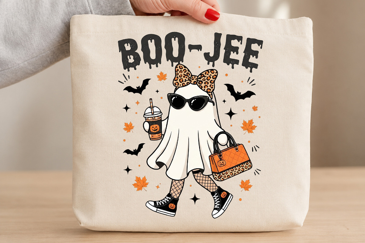 Cute Boo-Jee Fashion Ghost Halloween, an Object Illustration by DreamCafeArt (Photo 3 of 7)