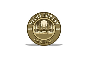 Pine Forest Logo, a Branding & Logo Template by Atlantis X Nurman Arbai