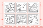 Summer Days Delight Coloring Book, a Seasonal Illustration by Design Station (Thumbnail 3 of 4)