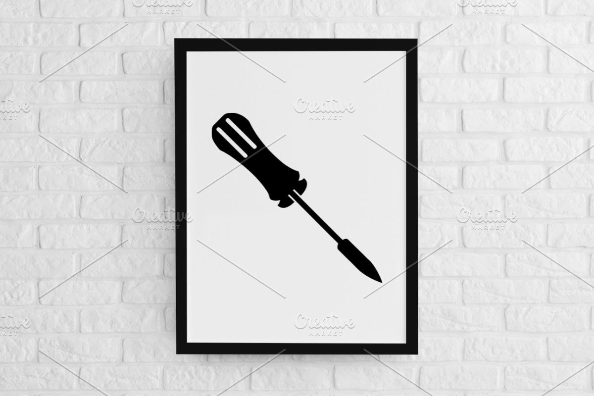 Screwdriver Silhouette SVG #2, a Work Illustration by newminddesign (Photo 2 of 5)