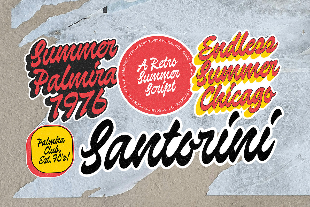 Palmira Club A Playful Retro Script, a Handwritten Font by Four Lines Std. (Photo 2 of 12)