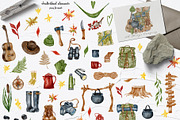 Wild Camping Watercolor Collection, a Sport Illustration by BarvArt (Thumbnail 15 of 22)
