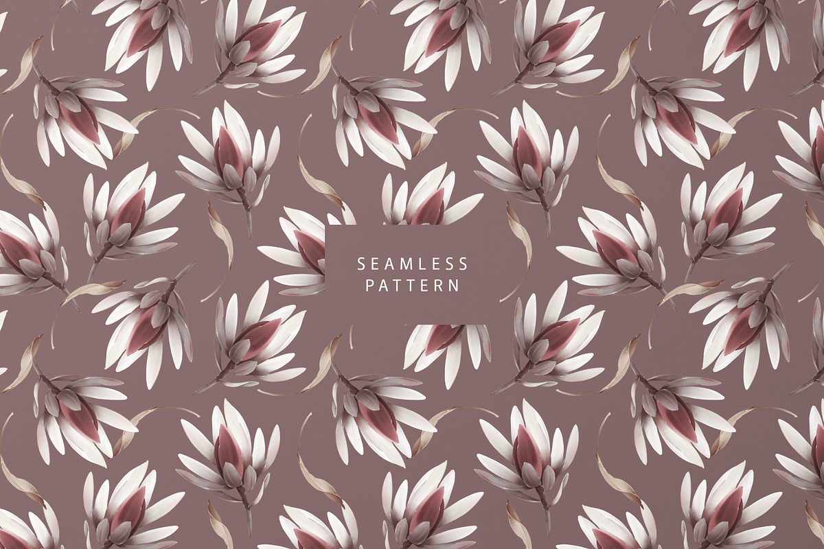 Protea | Seamless pattern, a Pattern Graphic by Karma (Photo 17 of 18)