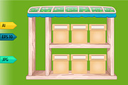 Game wooden store windows set, a Templates & Theme by julia_musdotter (Thumbnail 17 of 21)