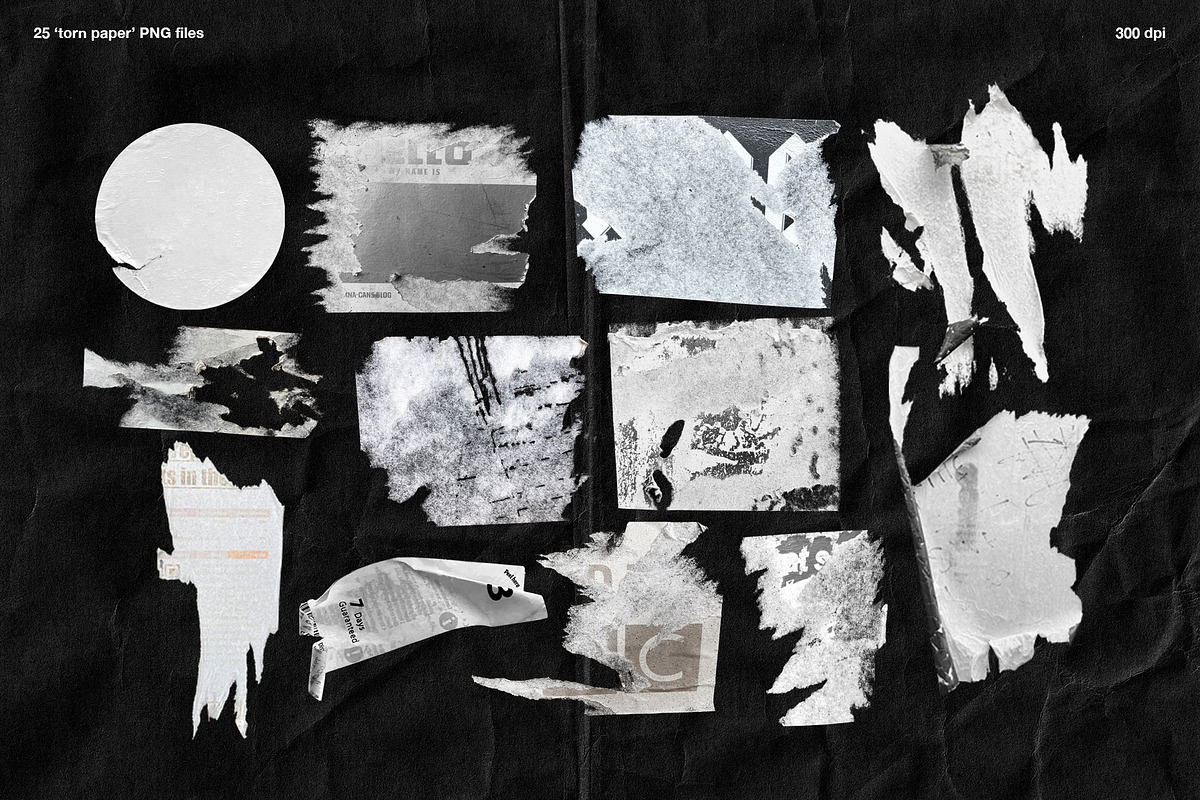 Graffiti & Torn Paper PNG Elements, an Object Graphic by Marie T (Photo 8 of 20)