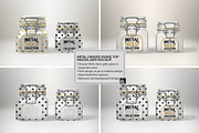 Hinged Swing Top Metal Jars Mockup, a Product Mockup by INCDesign (Thumbnail 7 of 7)