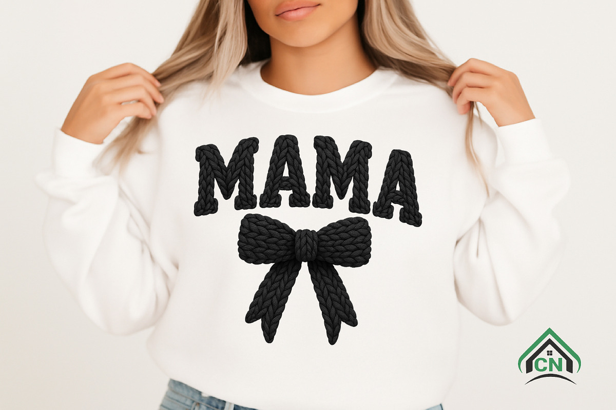 Faux Yarn Mama Coquette Bow PNG, an Illustration by Craft Nest (Photo 3 of 5)
