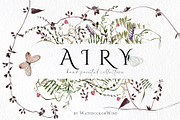 Delicate airy wildflowers clipart, an Illustration by Ksenia Shmakova (Thumbnail 1 of 12)