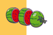 Watermelon Fruit Slices Cartoon, a Food Illustration by Artstorystudio (Thumbnail 2 of 3)