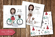 Paris Collection, a Background Graphic by Alina Tsesarskaya (Thumbnail 1 of 5)