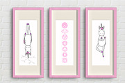 Unicorn's yoga set, an Illustration by CallMeStasia (Thumbnail 6 of 6)