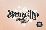 Bonello - Modern Display Font, a Font by creativemedialab (Thumbnail 1 of 19)