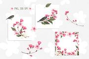 SPRING CHERRY BLOSSOM SET, a Decorative Illustration by YULIYA MART DESIGN (Thumbnail 7 of 10)