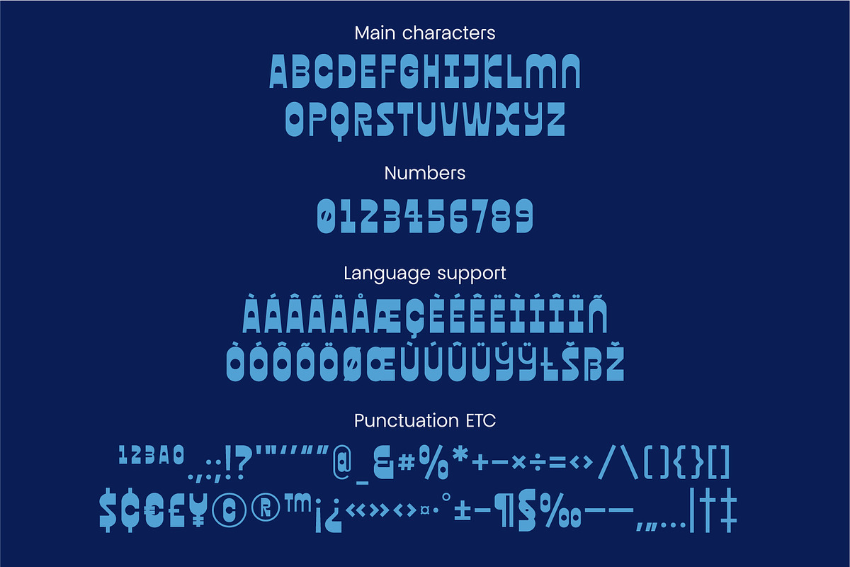 Queso – Quirky Retro Display Font, a Sans Serif Font by Studio Aurora (Photo 5 of 8)