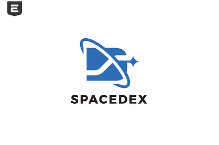 Letter D Space Logo
