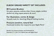 Elbow Grease Procreate Brushes Set, a Brush Add-On by cugypress (Thumbnail 3 of 10)