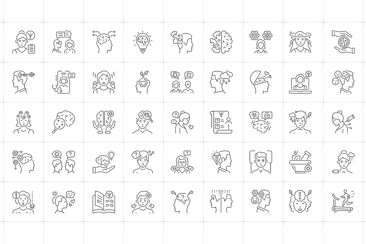 Animated Psychologist Icons, an Outline Icon by Prosymbols (Photo 4 of 6)