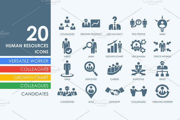 20 Human Resources Icons