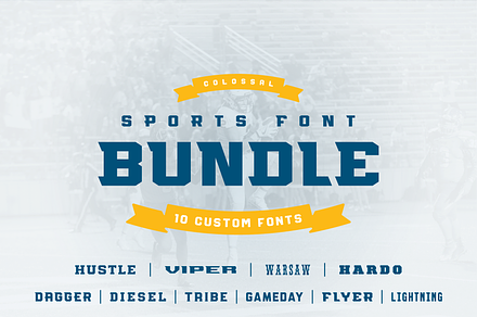 Colossal Sports Font Bundle