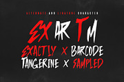 Excmaros Handmade Brush Font Duo, a Handwritten Font by Maulana Creative (Thumbnail 3 of 9)