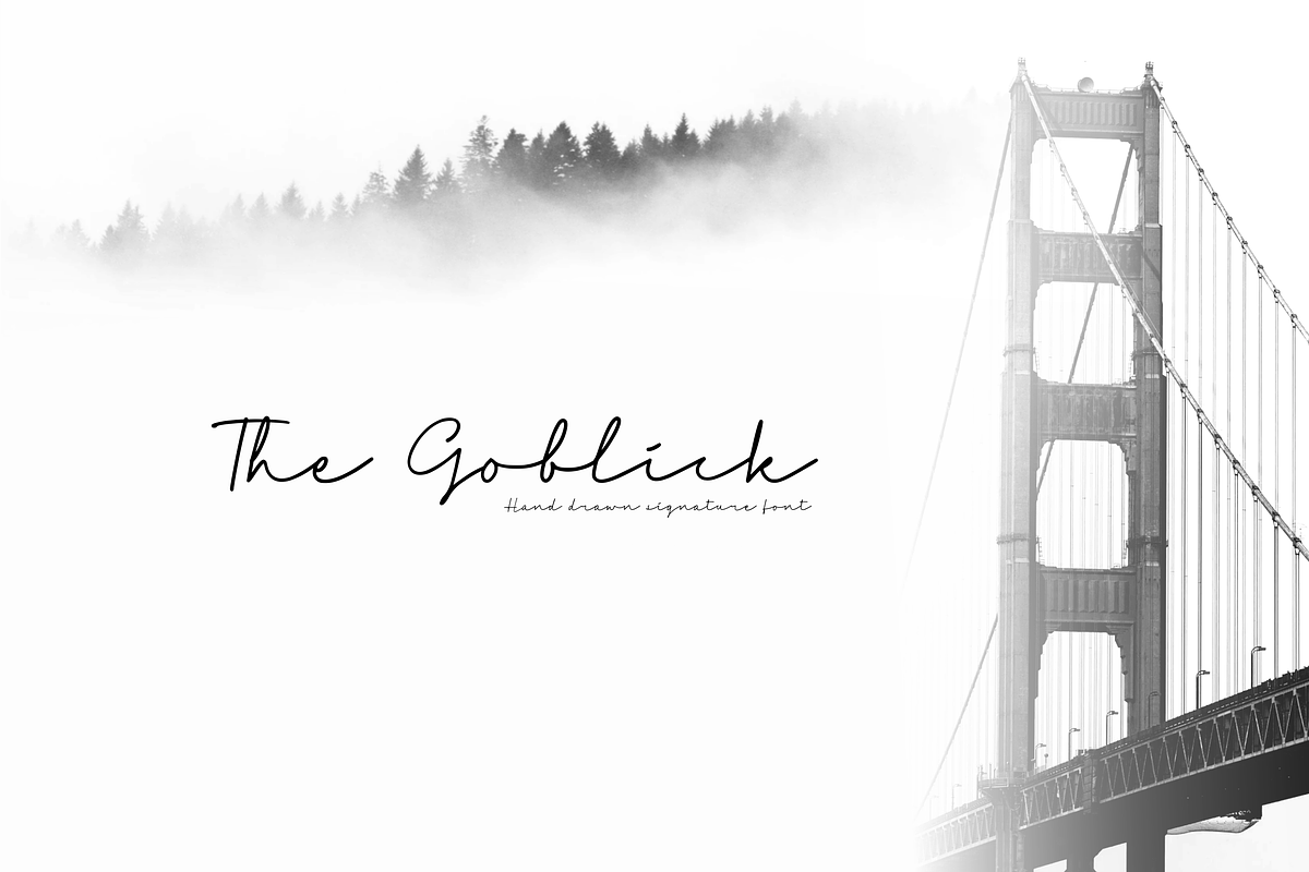 The Goblick Font, a Script Font by Allouse Studio (Photo 1 of 12)