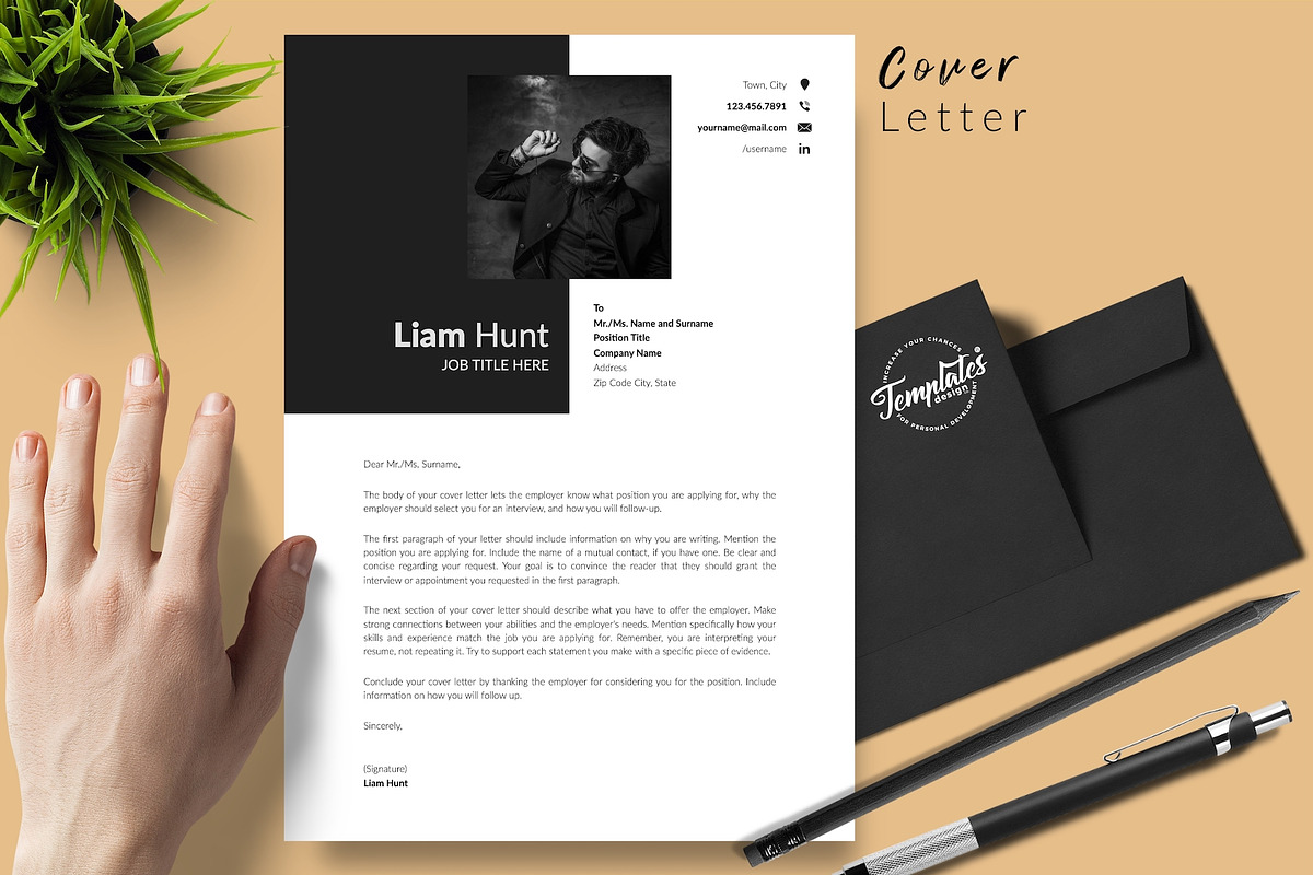 Modern Resume Design / CV - Liam, a Resume Template by Templates Design Co. (Photo 5 of 17)