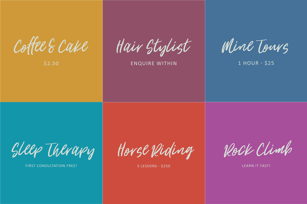 Soundbound Script Font preview 4