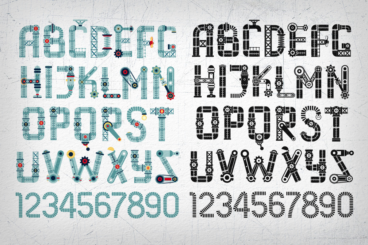 Steampunk font - IndustryMania preview 2