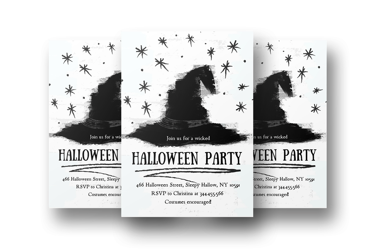 Witch Hat Halloween Invitation, an Invitation Template by ForeverPrint (Photo 5 of 6)