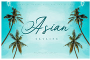 Asian Skyline - Casual Summer Font, a Script Font by Konstantine Studio (Thumbnail 1 of 8)
