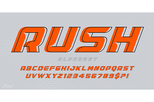 Racing dynamic alphabet design