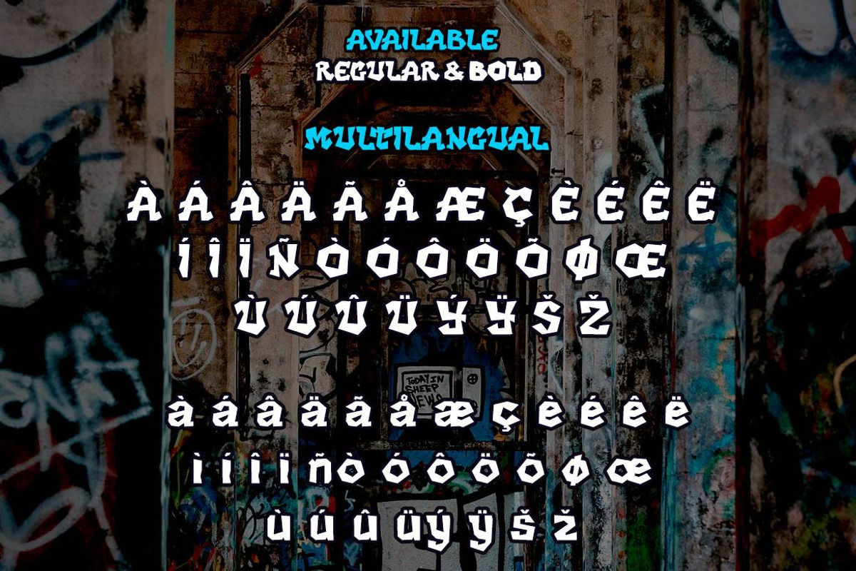 DARK LIGHT - Graffiti Style Font, a Font by twinstd (Photo 8 of 10)