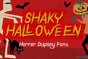Shaky Halloween - Horror Display, a Font by PutraCetol Studio (Thumbnail 1 of 11)