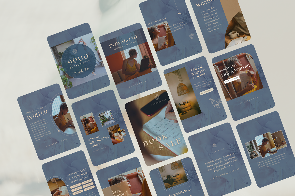 Writer instagram story template, a Social Media Template by Petite Zakka Boutique (Photo 3 of 7)