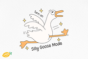 Retro Silly Goose PNG, an Animal Illustration by LemonDesign (Thumbnail 9 of 13)