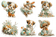 Whimsical Easter Dogs Clipart, an Illustration by Daily.Designs (Thumbnail 3 of 7)