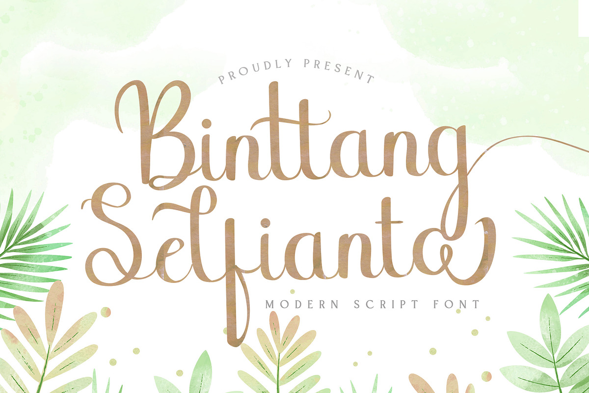 Binttang Selfianto - Script Font