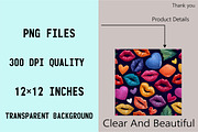 Kisses Lips and Hearts Pattern, a Pattern Graphic by SVGArt (Thumbnail 3 of 8)