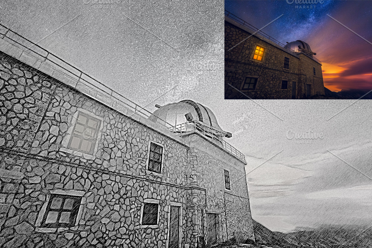Drawing Effect Photoshop Action, an Action Add-On by Claudiu Gabriel