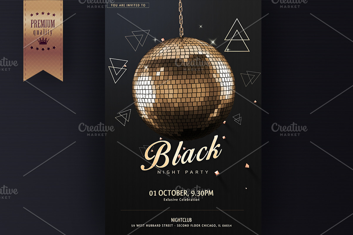 Night Club Party Flyer Template, a Flyer Template by graystudio (Photo 3 of 4)