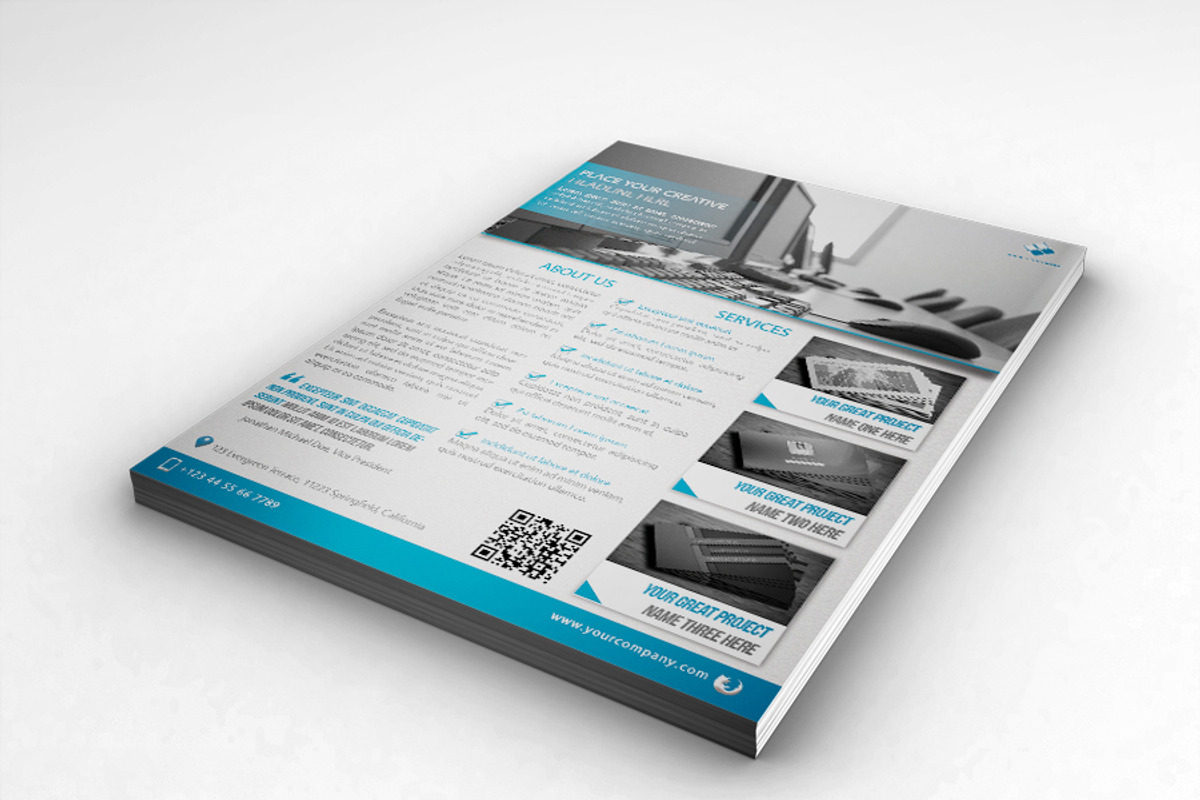 Corporate Flyer Template, a Flyer Template by don_2mba (Photo 2 of 5)